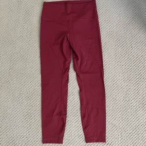 lululemon athletica Red Leggings
